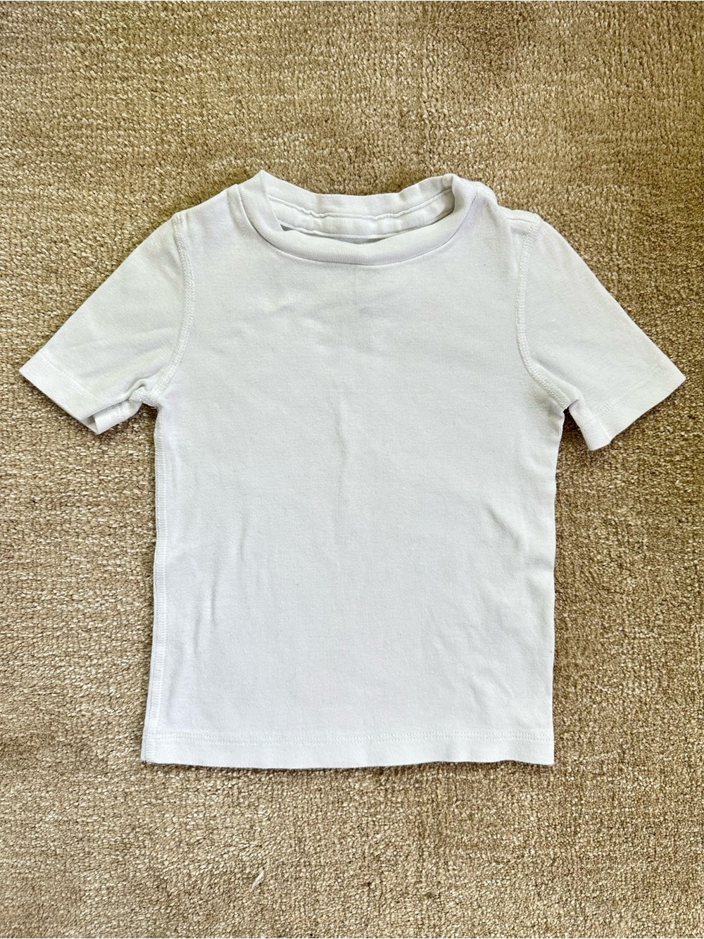 Hanna Andersson White Short-Sleeve Crew Tee